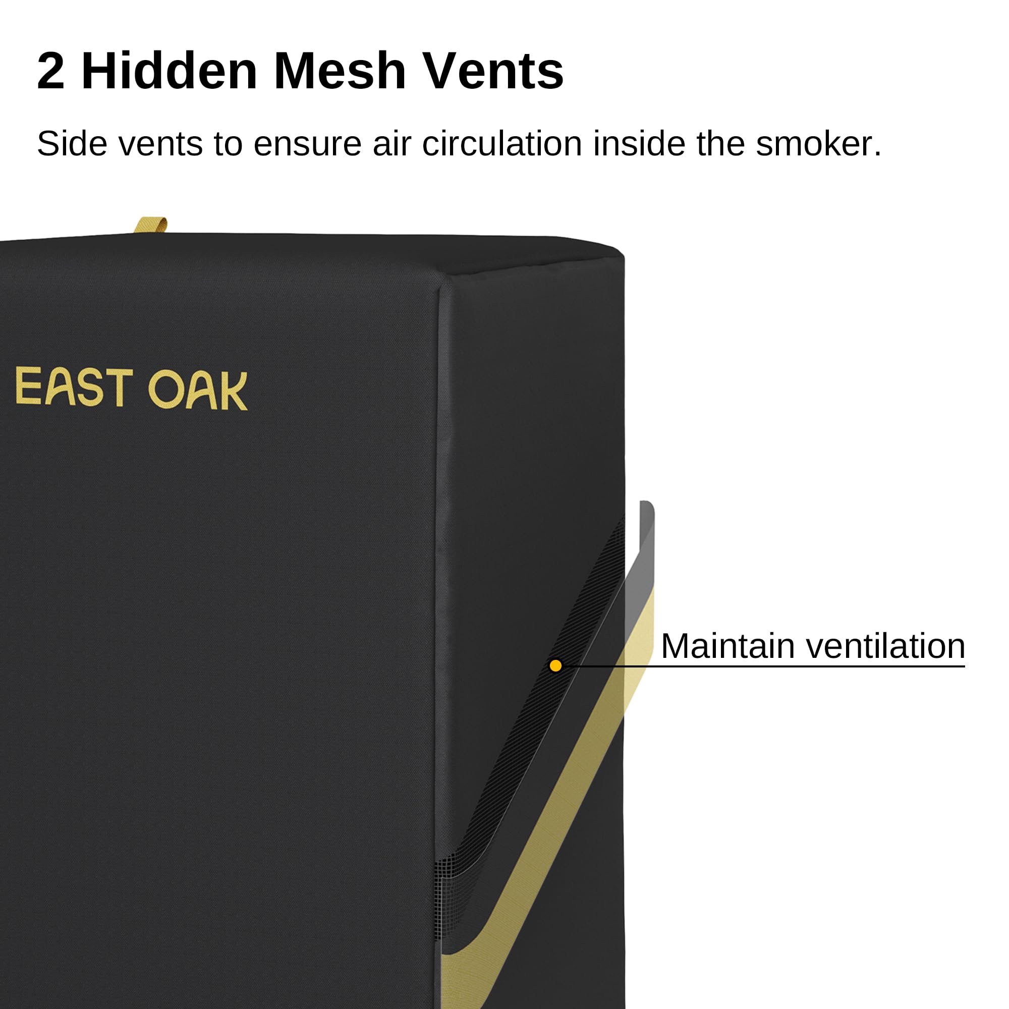 EAST OAK correas y hebilla ajustables asegurando la funda contra el viento