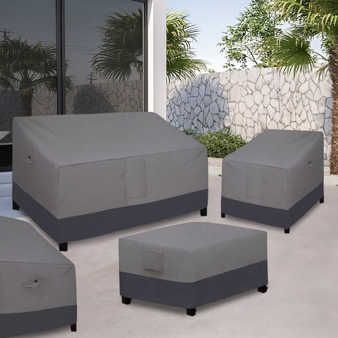 Easy-Going ambiente de patio con mesa protegida que mantiene limpieza