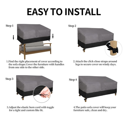 Easy-Going funda en terraza mostrando protección del mueble y estilo