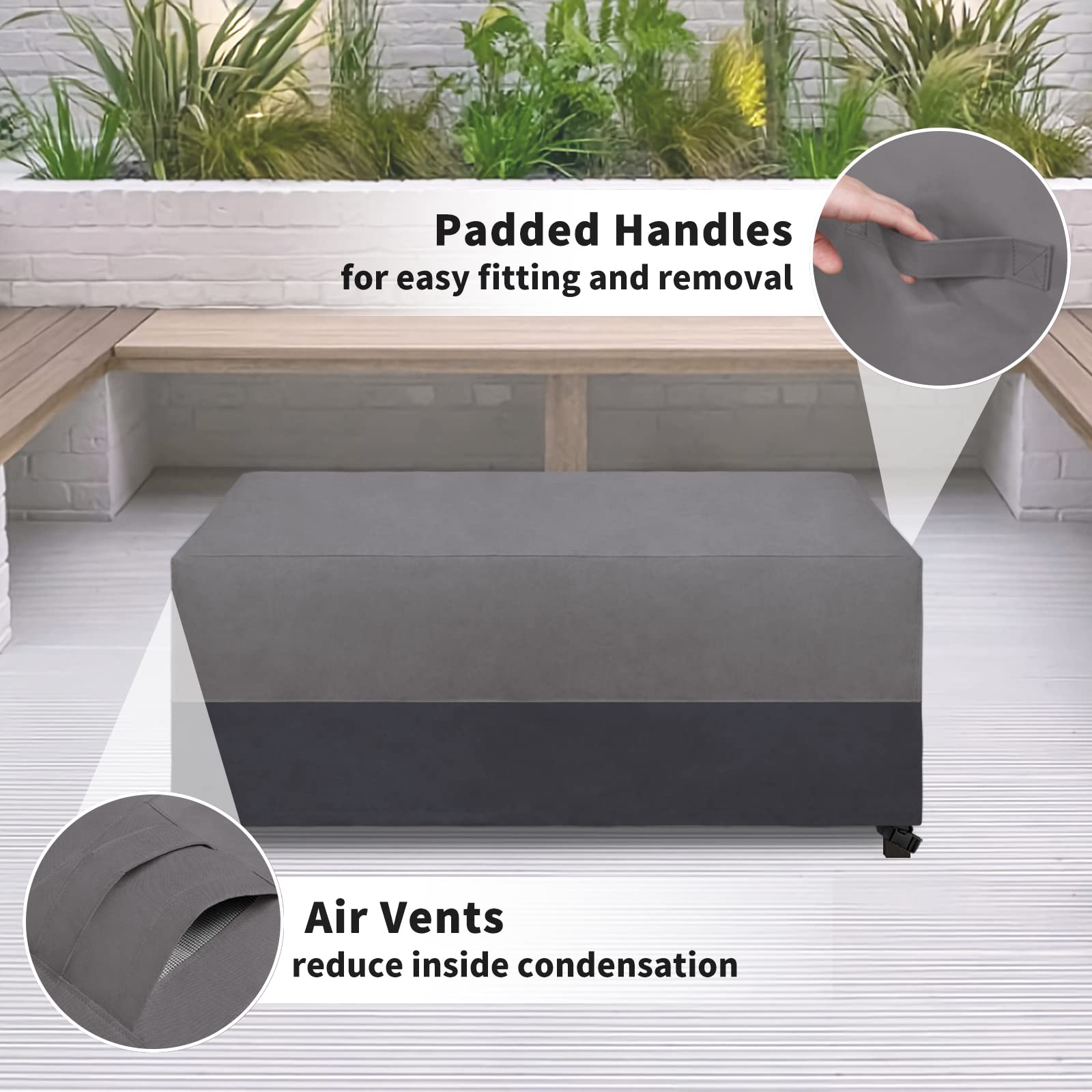 Easy-Going asas laterales que facilitan colocar y quitar la funda
