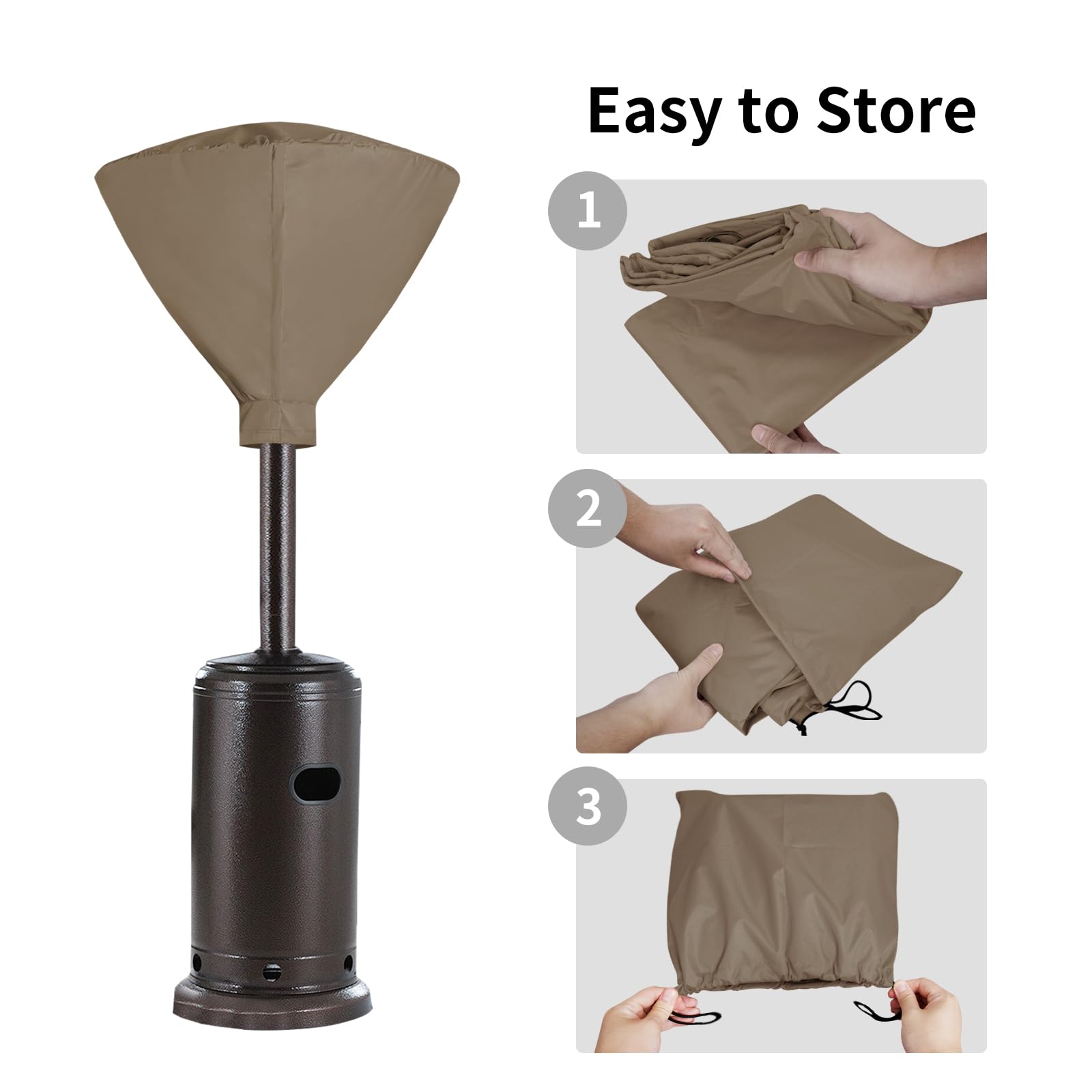 Easy-Going funda plegada dentro de bolsa de almacenamiento para transporte