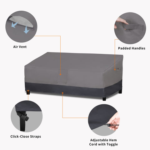 Easy-Going correas de cierre en patas que aseguran la funda contra viento