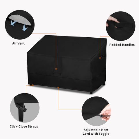 Easy-Going cierre click fijado a pata previene que la funda se vuele