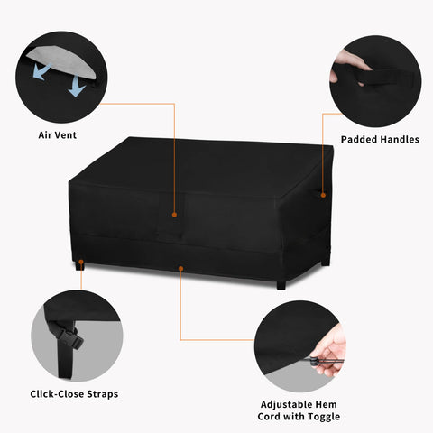 Easy-Going correas con cierre click asegurando la funda contra el viento