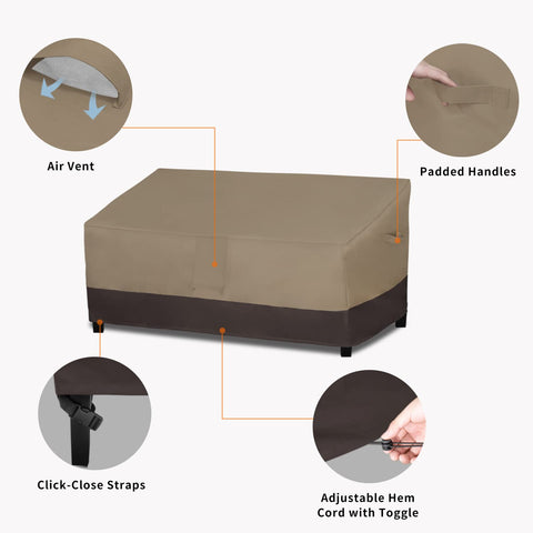 Easy-Going correas en patas asegurando la funda contra viento y movimiento