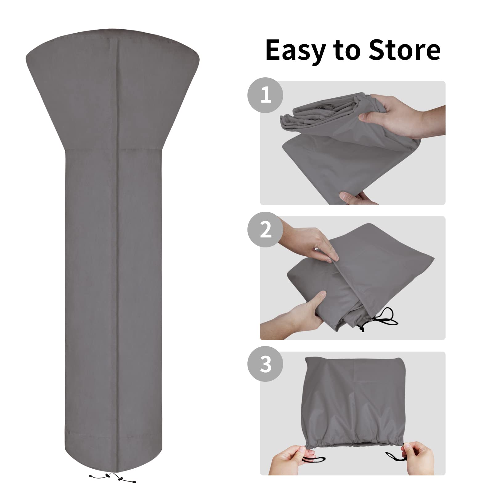 Easy-Going funda instalada en terraza comercial, mantiene equipo limpio y seguro