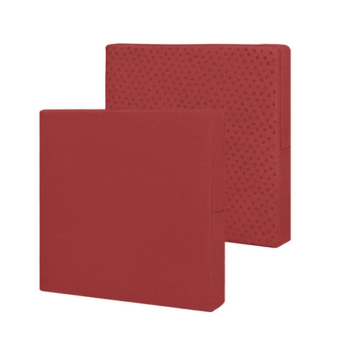 Easy-Going funda frontal en rojo mostrando ajuste estético y protección