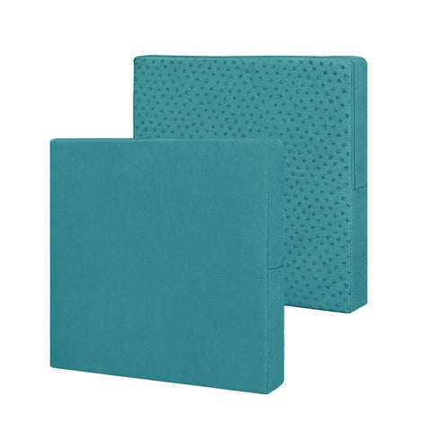 Easy-Going vista frontal de la funda teal mostrando acabado protector