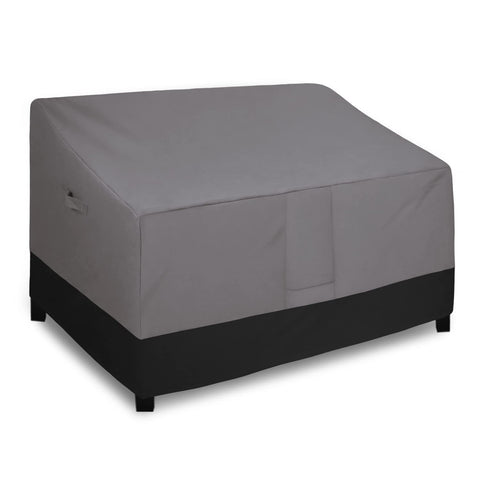 Easy-Going vista frontal de la funda cubriendo un loveseat, protección completa