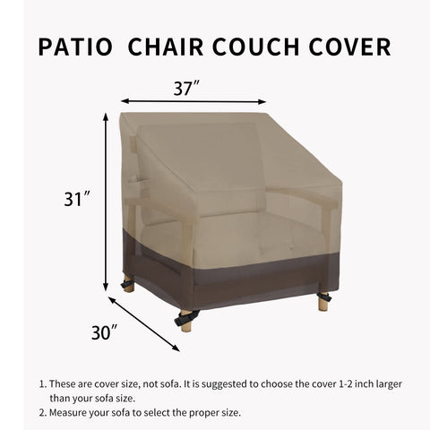 Easy-Going funda en terraza protegiendo silla junto a mesa exterior