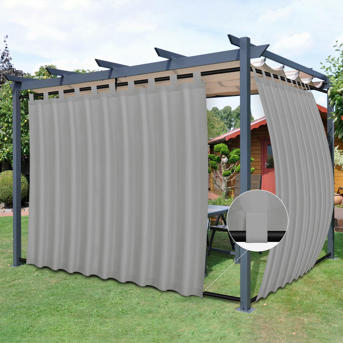 Easy-Going panel frontal gris claro mostrando cobertura y estilo