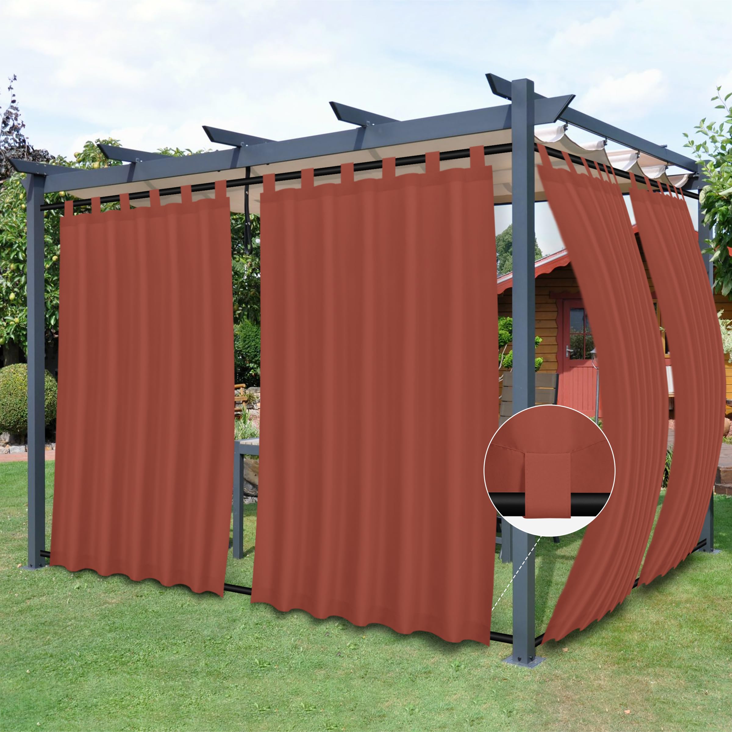 Easy-Going panel frontal Terra Red mostrando cobertura y color vibrante