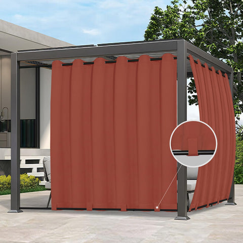 Easy-Going panel frontal Terra Red mostrando cobertura y estética
