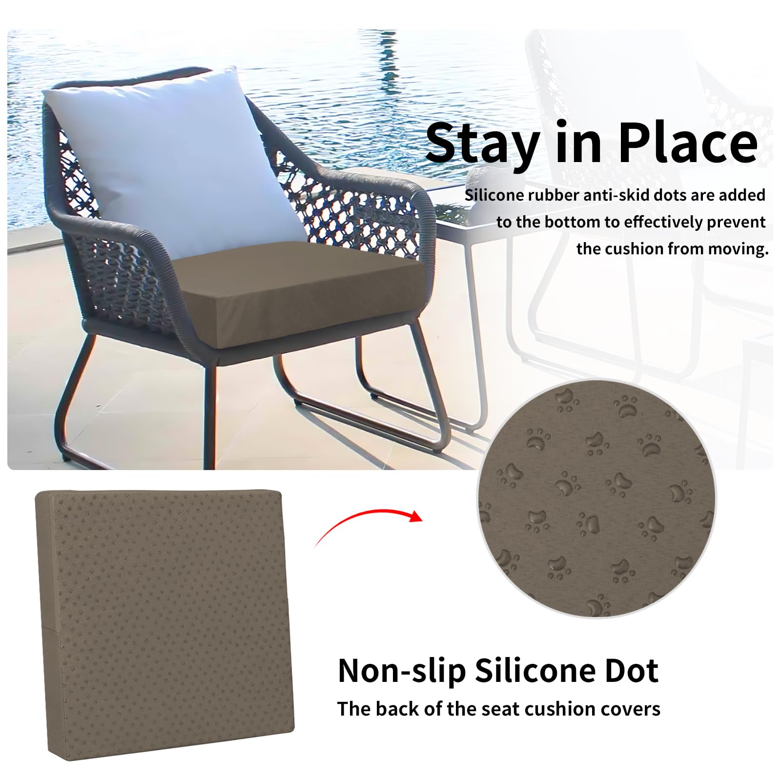 Easy-Going reverso antideslizante evitando deslizamientos en muebles