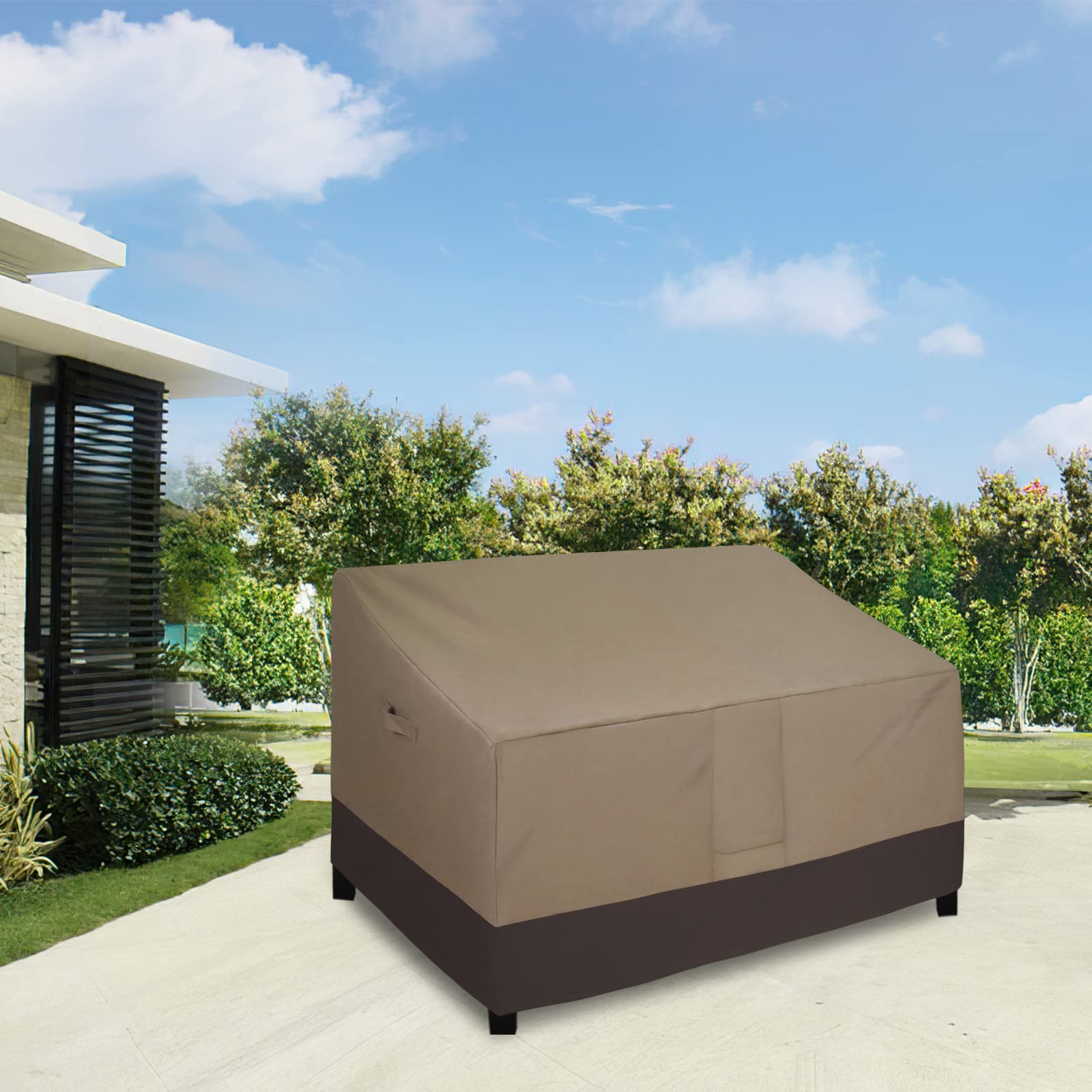 Easy-Going acercamiento al tejido 600D y PVC mostrando durabilidad