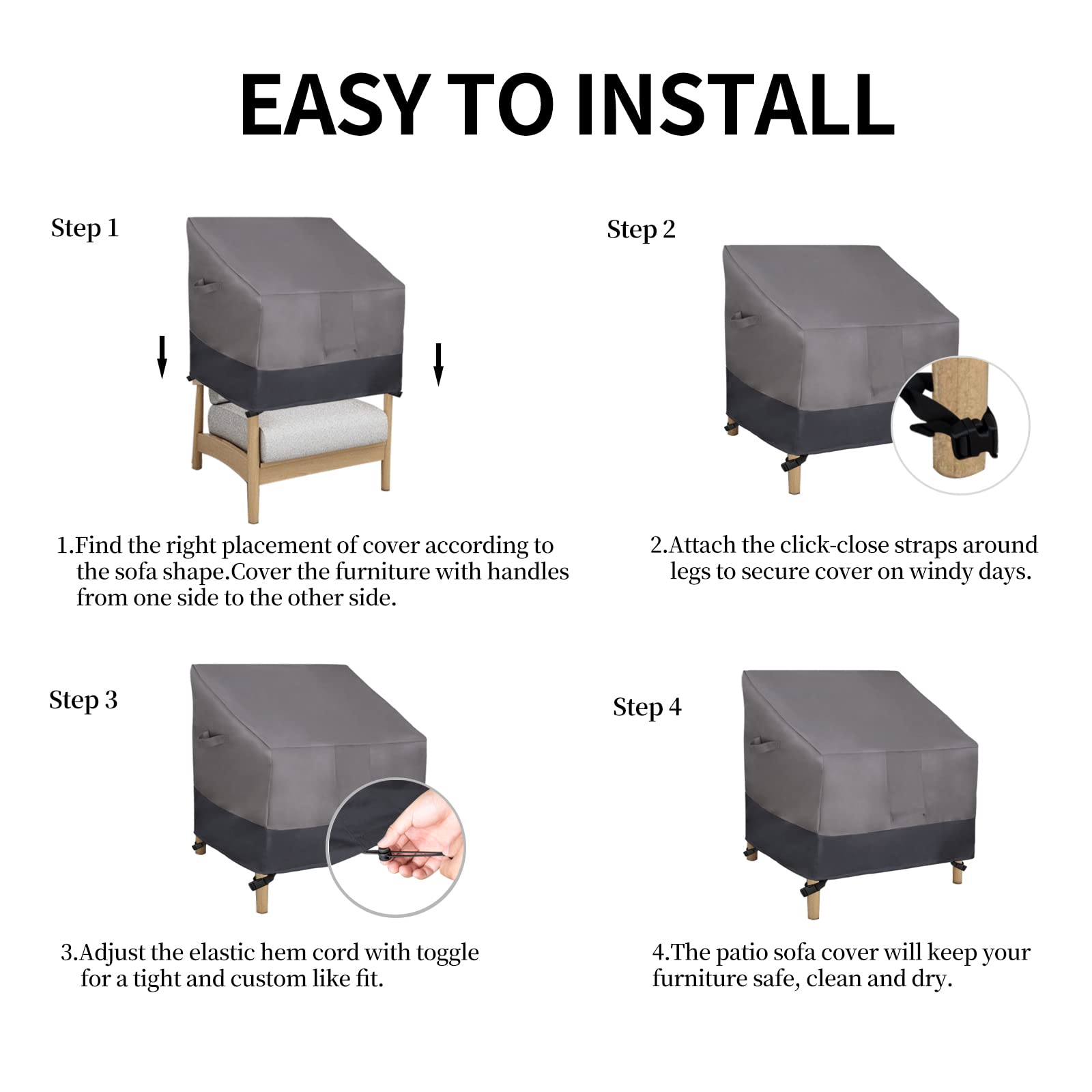 Easy-Going funda en terraza protegiendo sillas y manteniendo orden