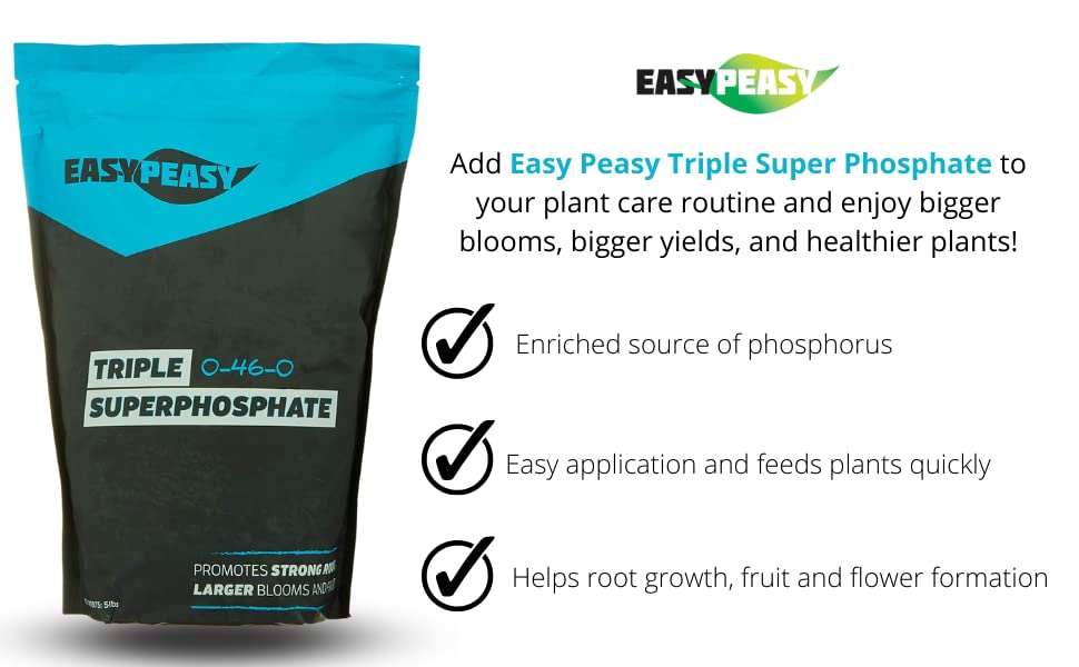 Easy Peasy esparcido sobre césped promoviendo floración y raíces sanas