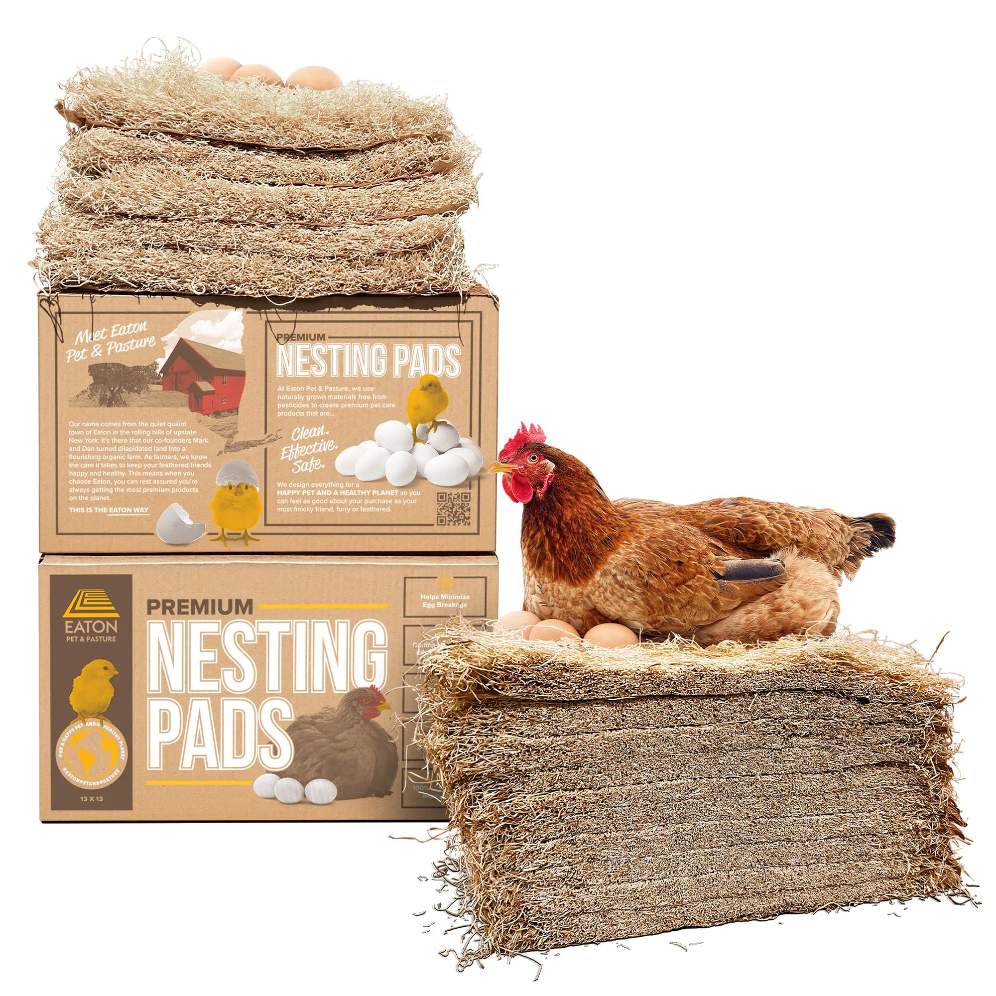 Eaton Pet and Pasture empaque frontal mostrando pack de 10 y beneficio de orden