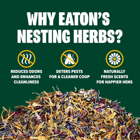 Eaton Pet and Pasture mezcla aplicada en caja nido ilustrando uso práctico