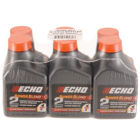 ECHO PowerBlend pack de seis botellas frontal, práctico para almacenar