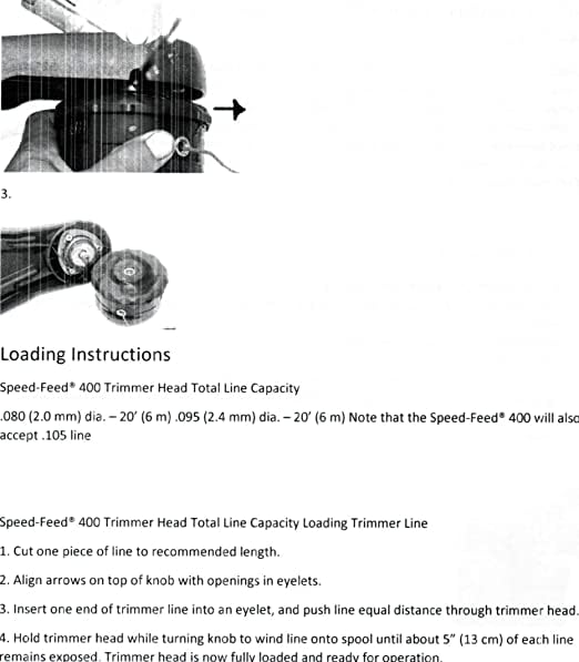 ECHO Speed Feed 400 junto a regla demostrando tamaño y compatibilidad