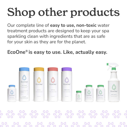 ecoone Alkalinity Plus spa con agua clara tras uso que demuestra mejor claridad