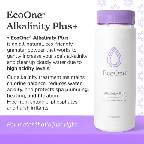 ecoone Alkalinity Plus textura en primer plano polvillo granular de fácil disolución