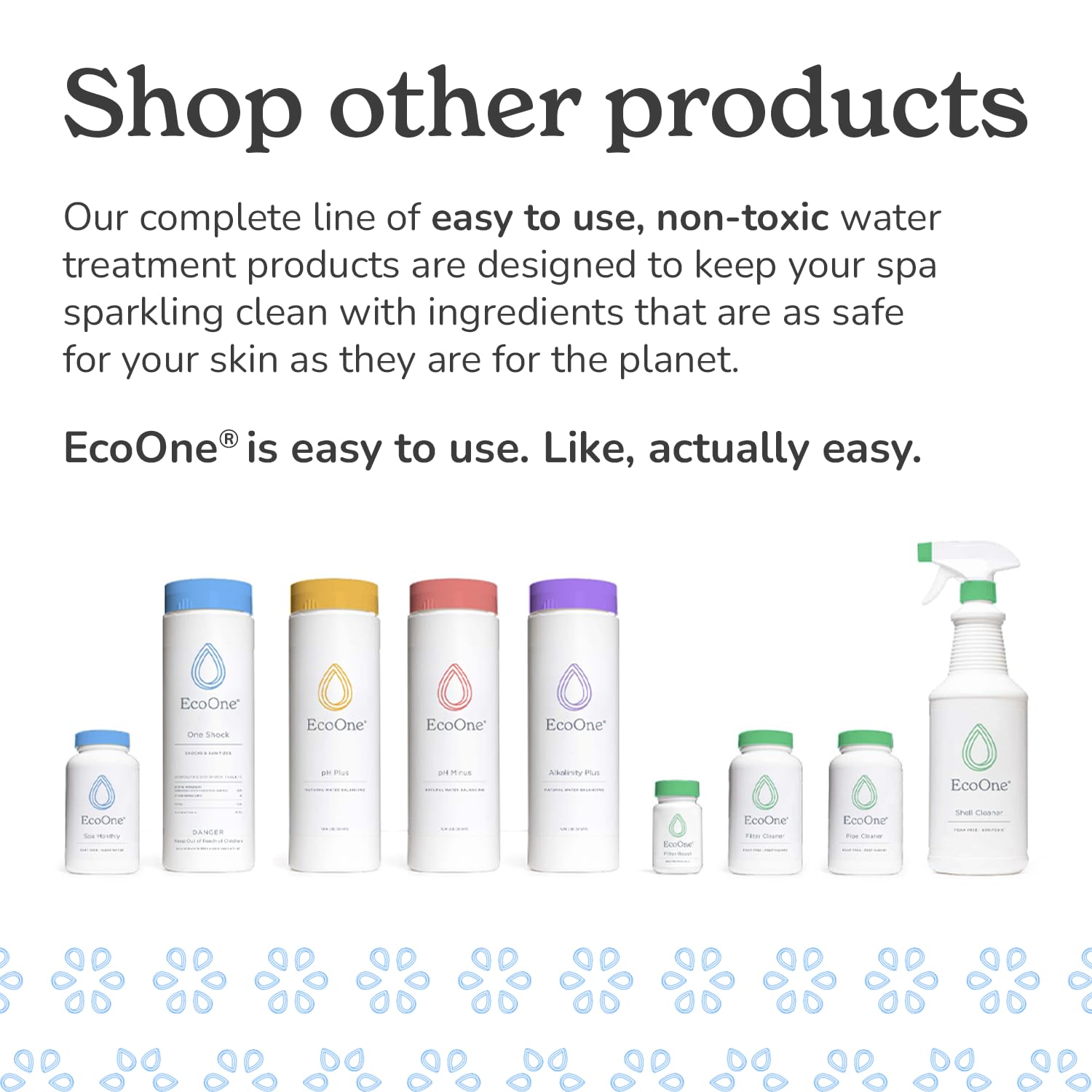 ecoone ambientación de spa relajante que muestra agua limpia y confortable
