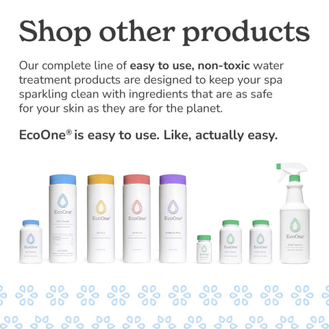 ecoone ambientación de spa relajante que muestra agua limpia y confortable