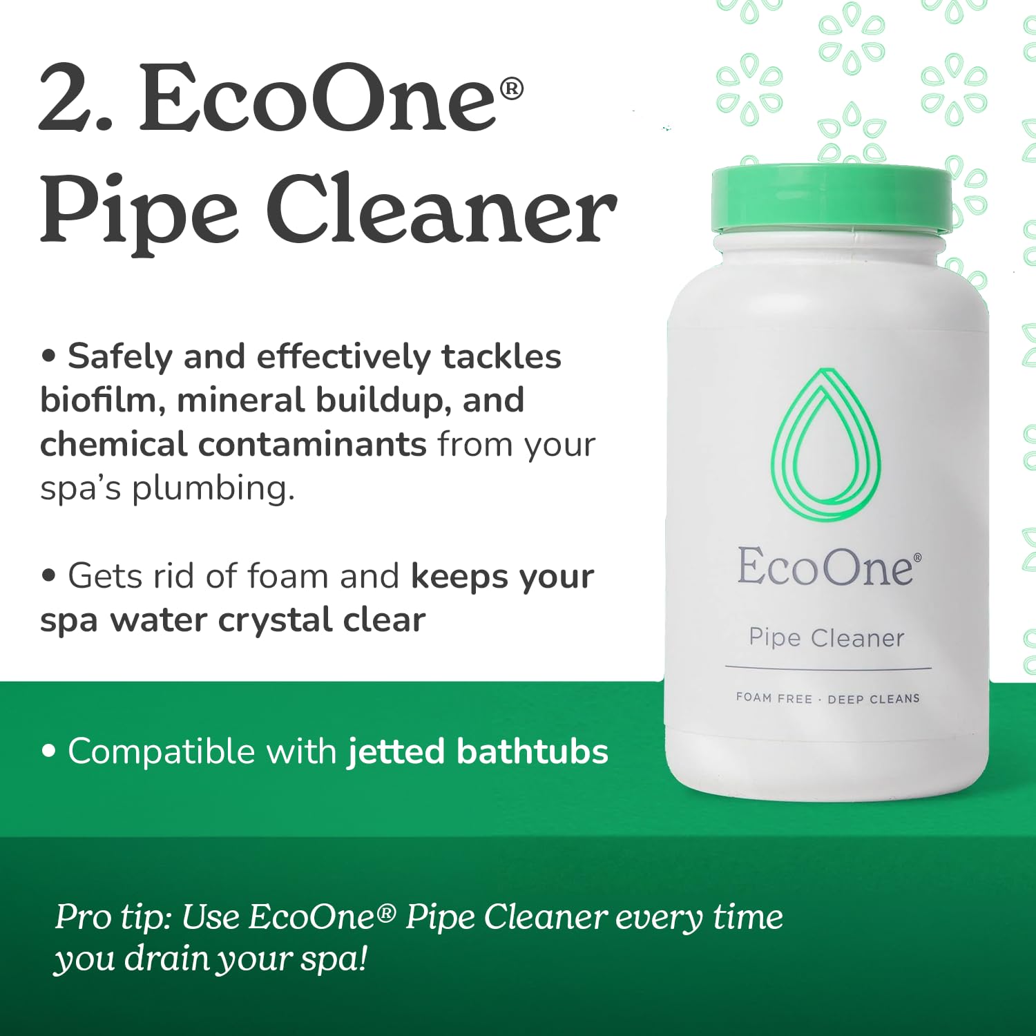 ecoone limpiador de filtros junto a un cartucho señalando limpieza profunda