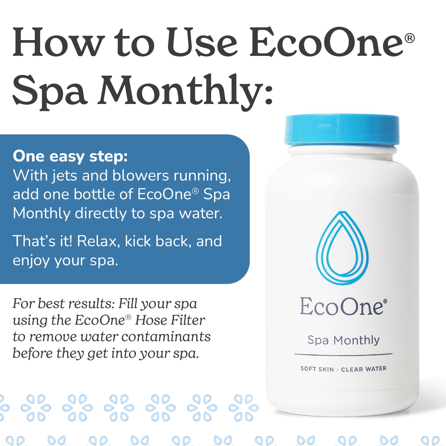 ecoone textura del líquido natural enfatizando suavidad del agua