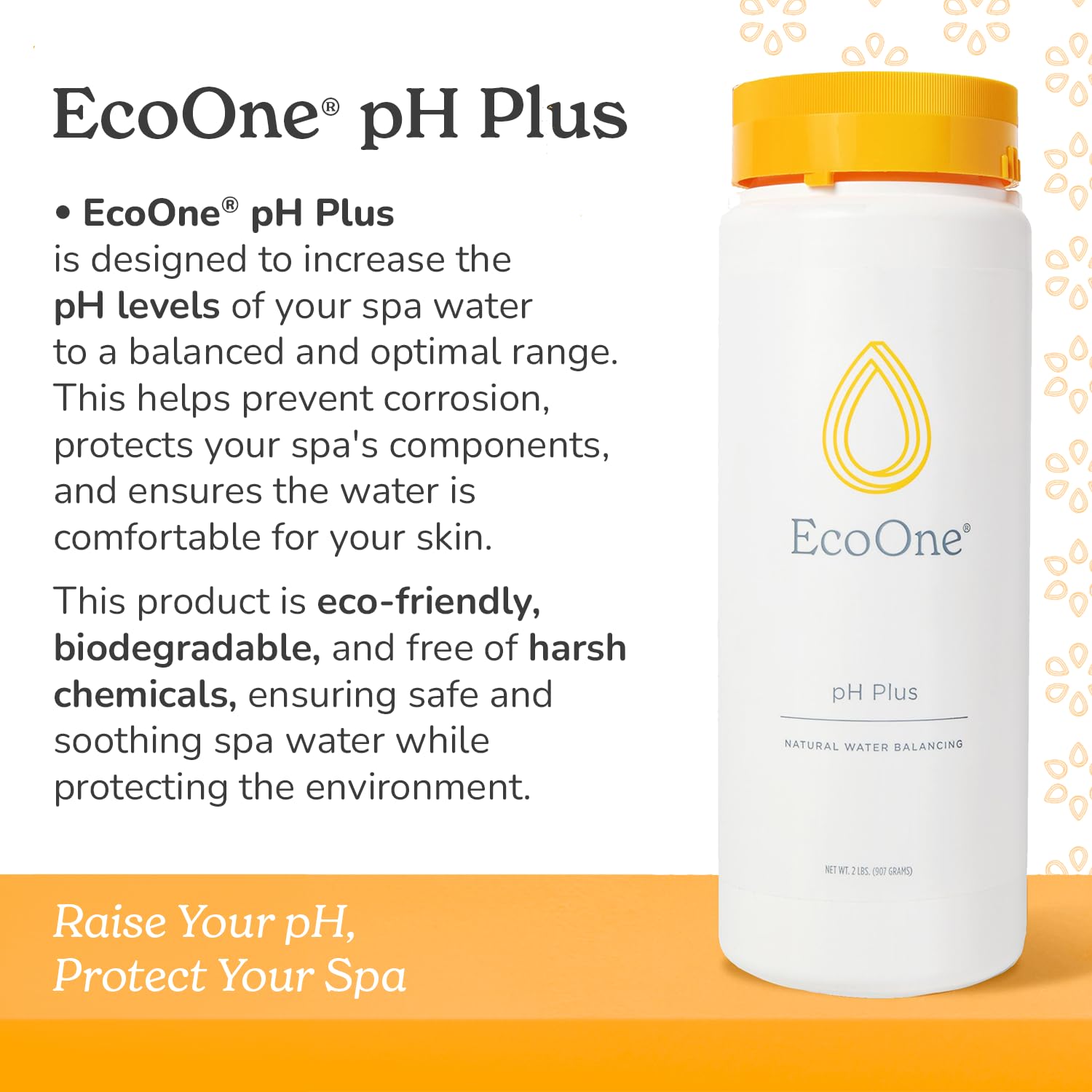 ecoone primer plano del polvo de pH Plus para ver textura y facilidad de disolución
