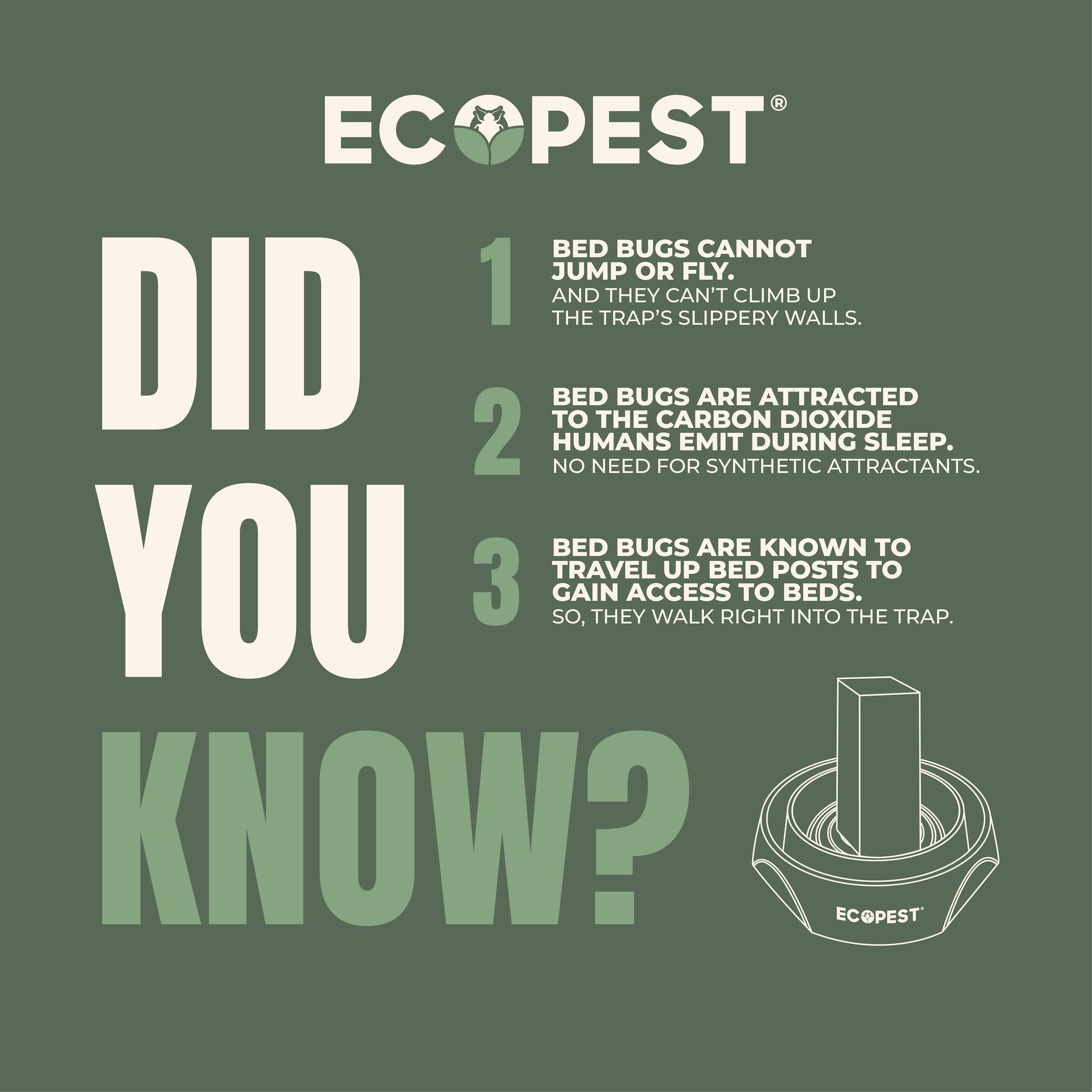 ECOPEST detalle de etiqueta y material resistente que soporta muebles pesados