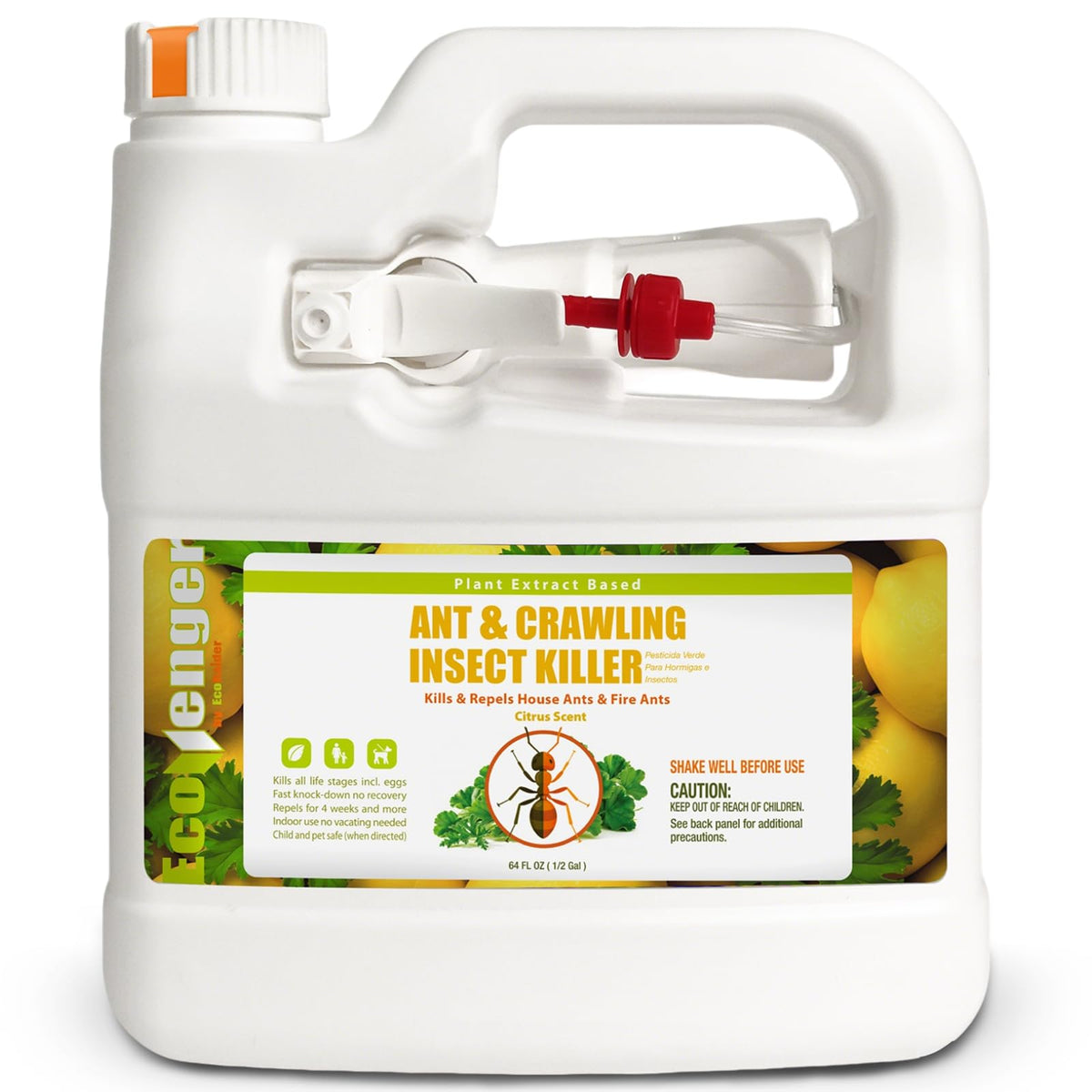 EcoVenger presentación frontal 64 OZ con control rápido de hormigas