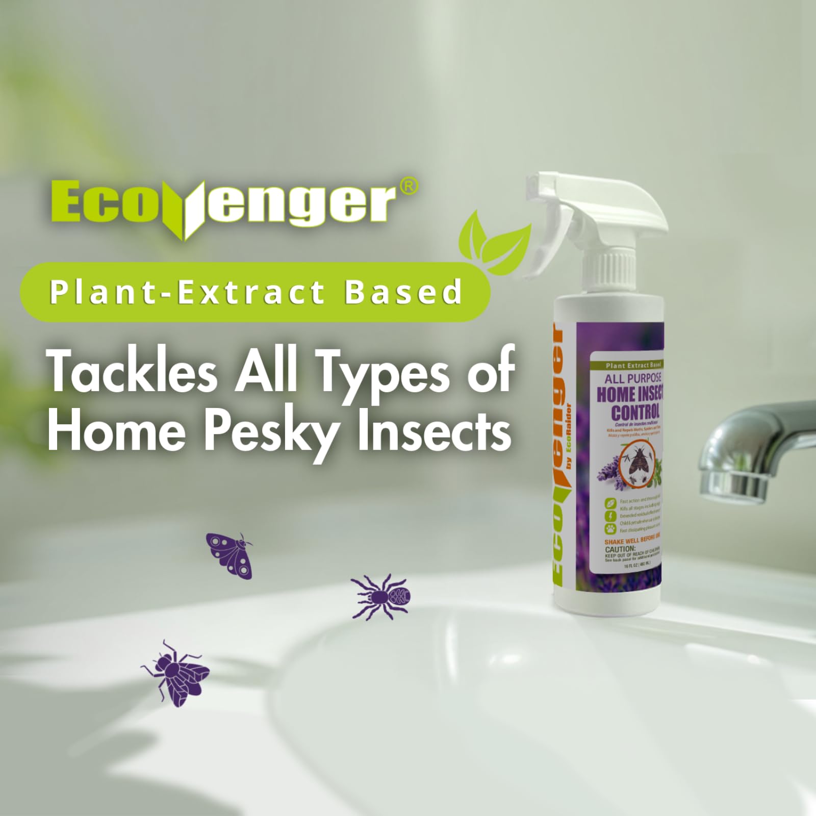 EcoVenger gota y textura del líquido destacando ingredientes botánicos