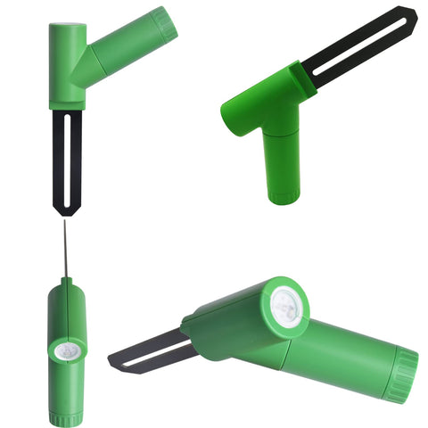ECOWITT WH51 insertado en maceta para control preciso de riego