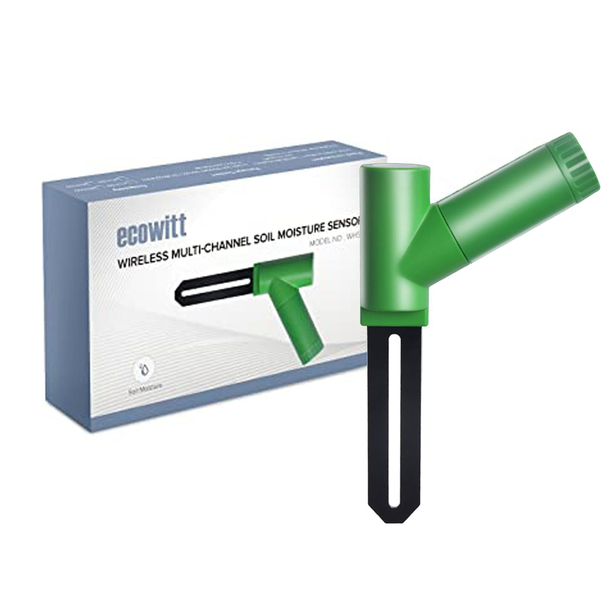 ECOWITT WH51 frontal mostrando diseño robusto y fácil instalación