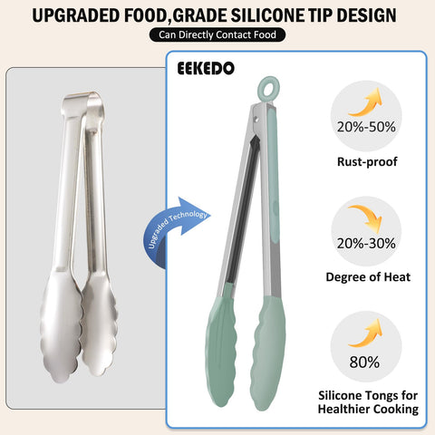 EEKEDO pinzas en cocina estilo de vida versátiles para diario