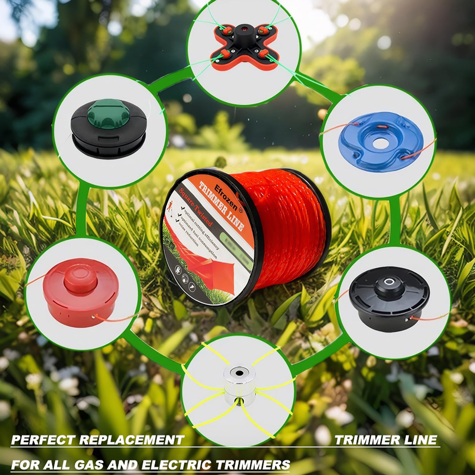 efrozen primer plano del nailon resistente para mayor durabilidad