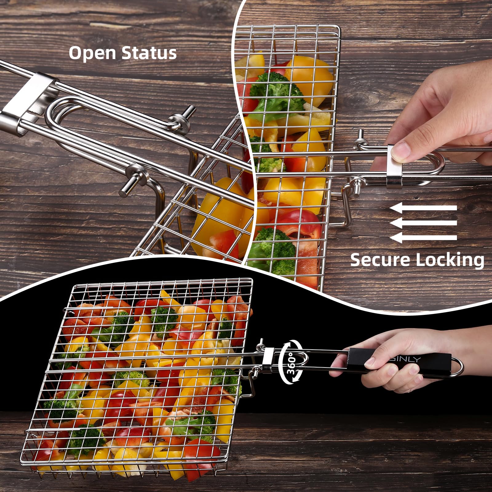 Eisinly pinchos y cepillo incluidos que facilitan preparar y limpiar