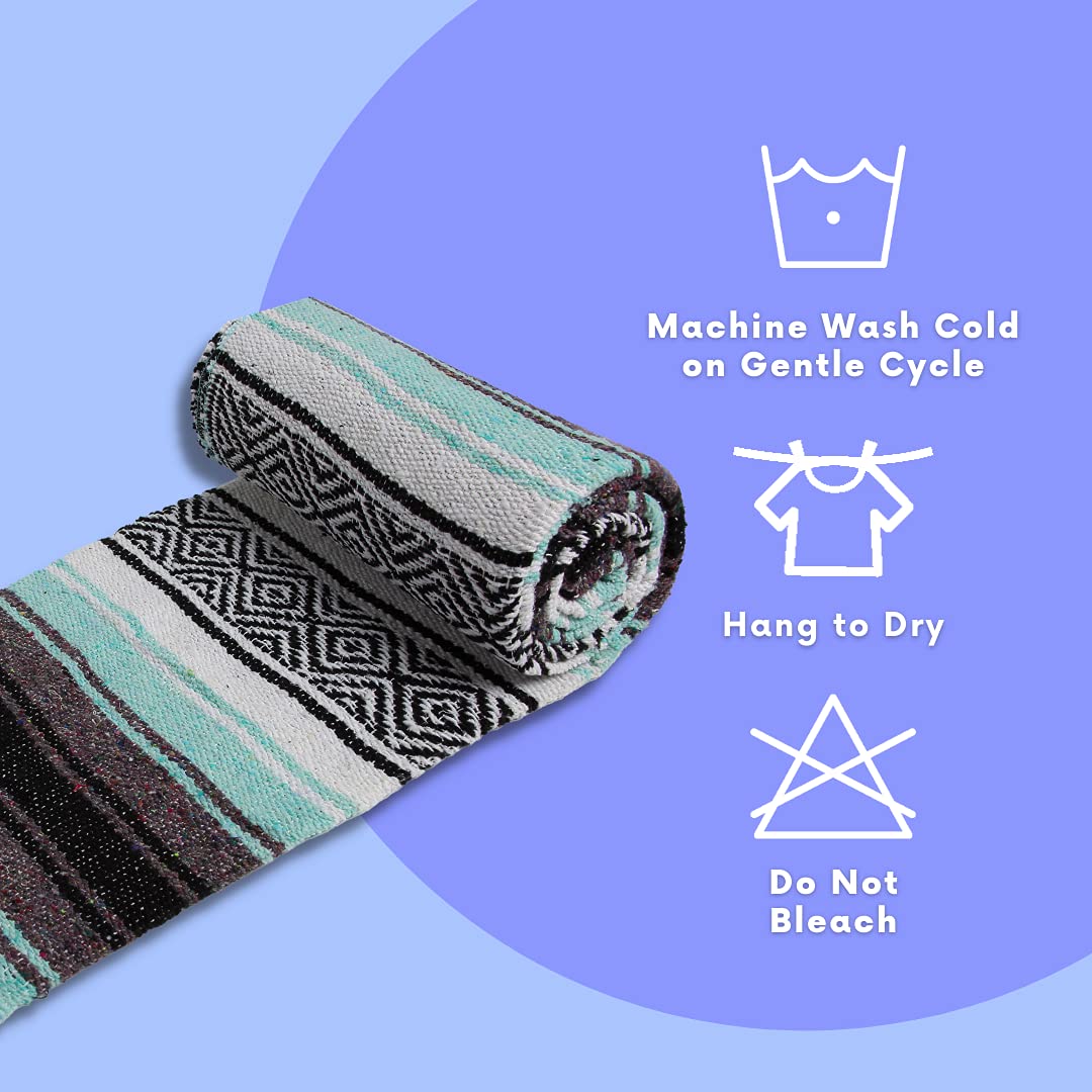El Paso Designs manta doblada sobre mat de yoga, soporte extra en práctica