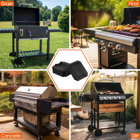 ElectricWise niveladores en uso en parrilla exterior para cocción uniforme