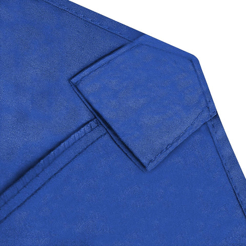 EliteShade etiqueta del material indicando poliéster 500D y protección UV