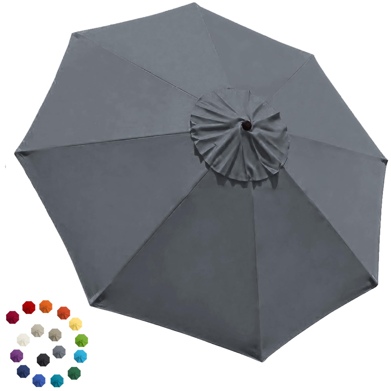 EliteShade cubierta frontal gris mostrando diseño y protección solar