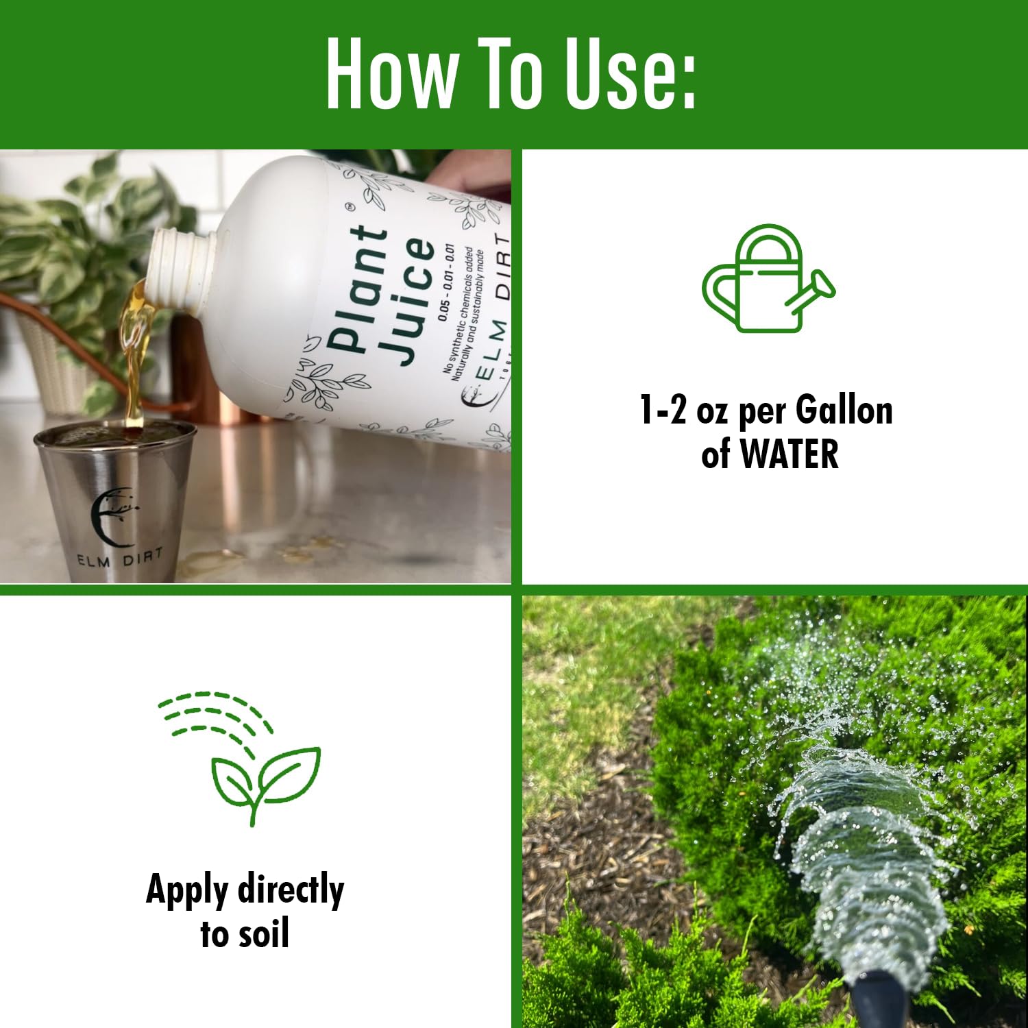 Elm Dirt botella junto a una regla para comparar tamaño práctico