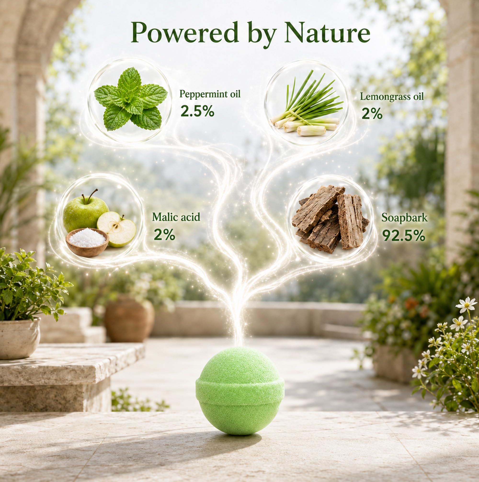 Enbabbor etiqueta con ingredientes naturales y beneficios visibles