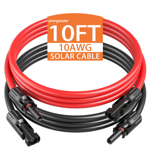 energeaster cable frontal con conectores mc4, conexión segura y resistente