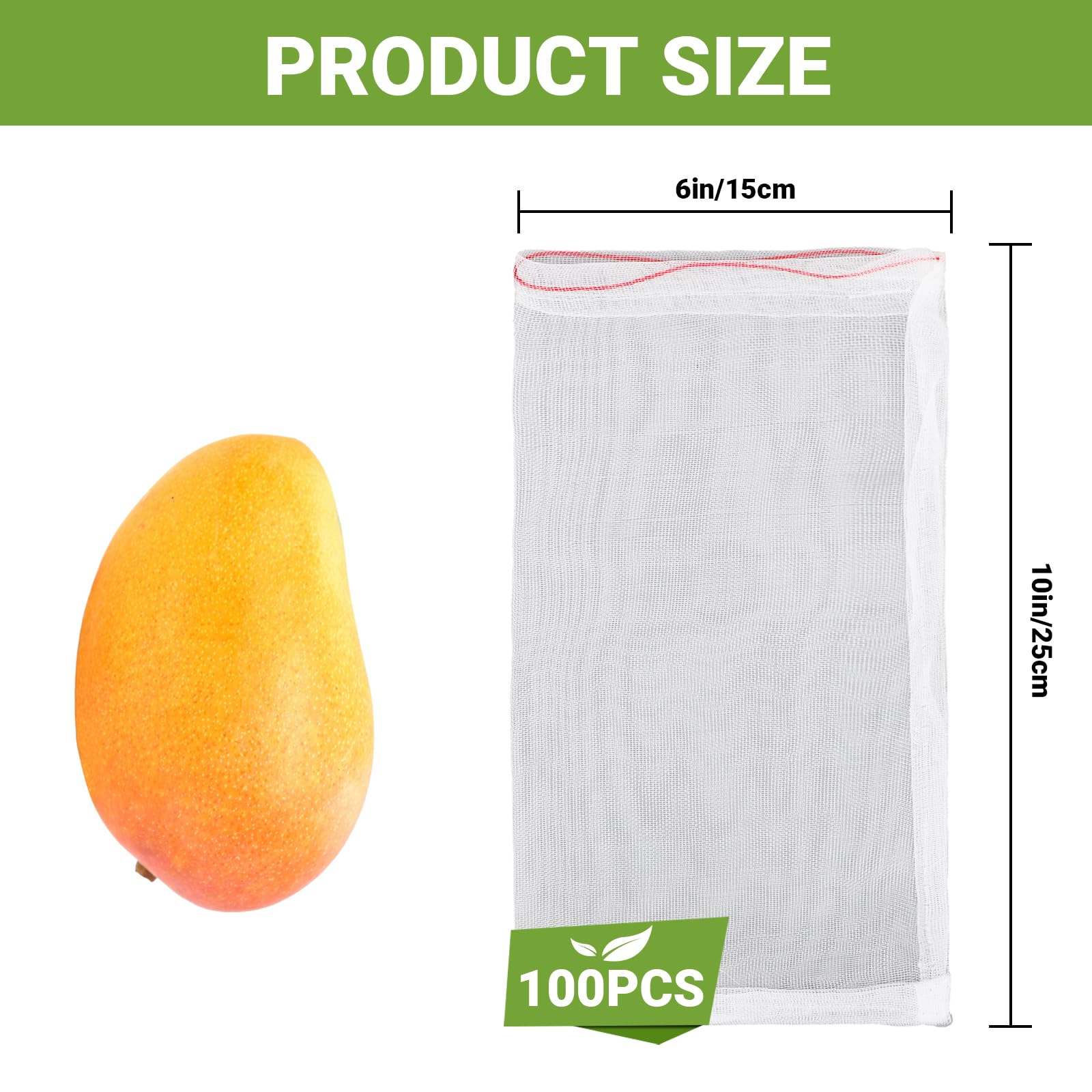 ENPOINT bolsa ENPOINT cubriendo una manzana en el árbol, protección visible