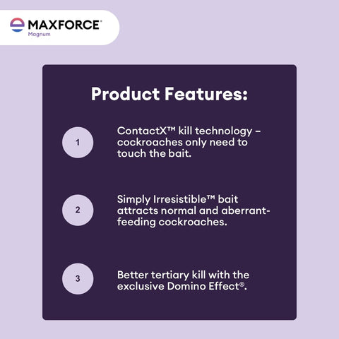 Envu Maxforce cebo en grieta acción dirigida en puntos de tránsito