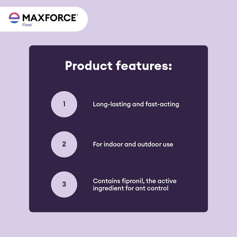 Envu Maxforce Fleet gel aplicándose detrás de electrodoméstico para zonas difíciles